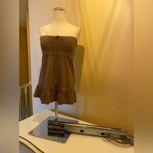Aeropostale strapless Brown Top